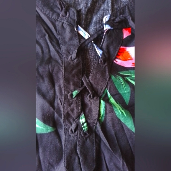 Black floral summer dress - Picture 3 of 5